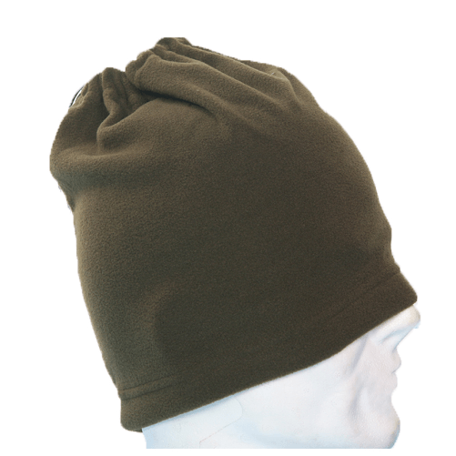 Scaldacollo pile con laccio invernale neve un cappello colori verde blu - Personalizzabile con il tuo logo blu